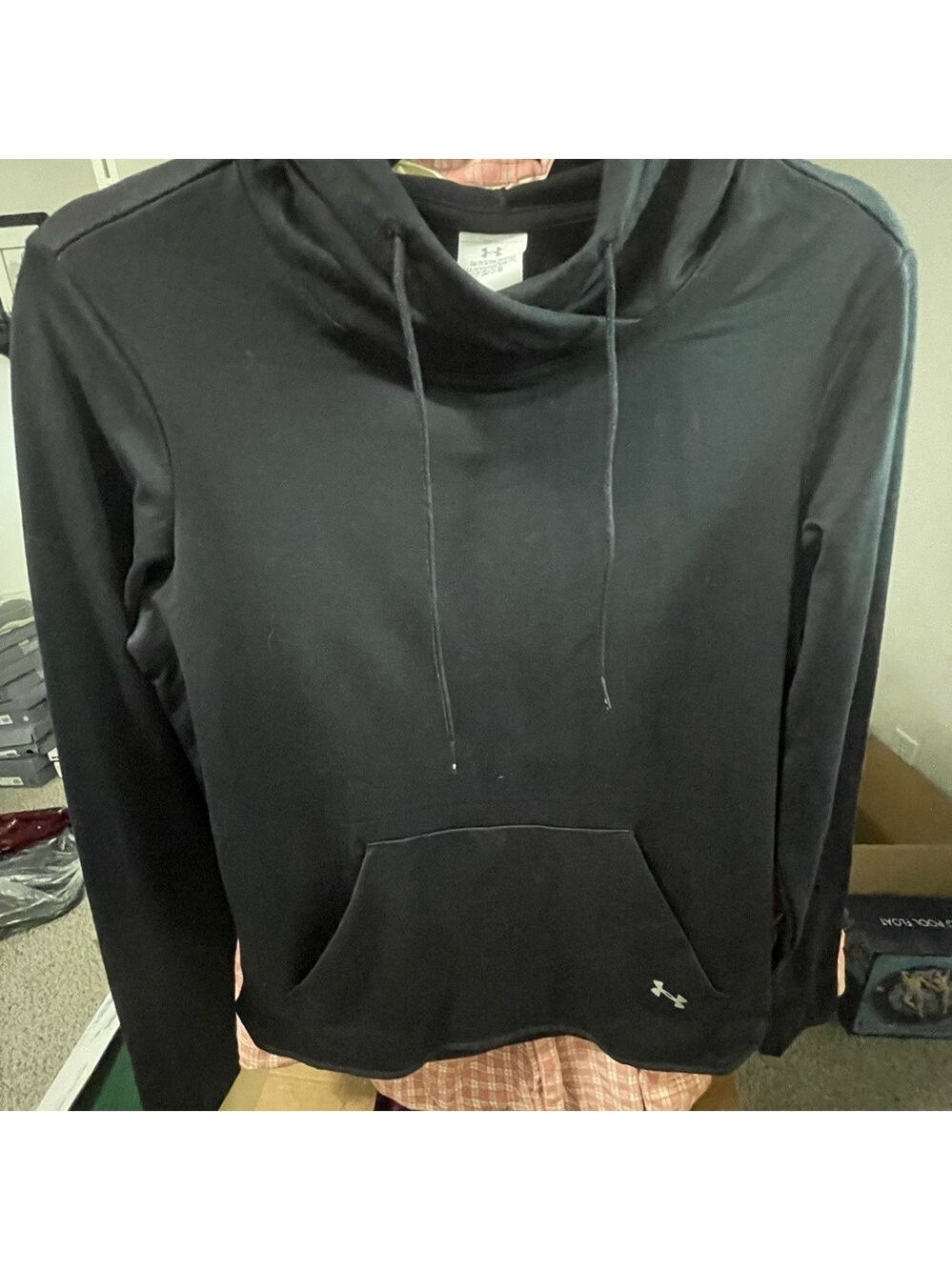 Under Armour ColdGear Black Sweatshirt hoodie Size S   New